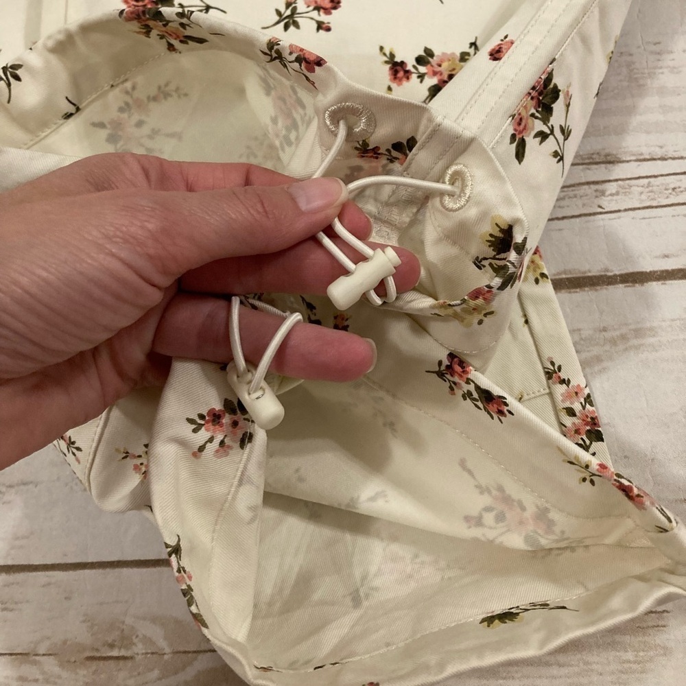 HUF co-ord utility cargo trousers in white with all over floral print Size XL - Picture 14 of 16